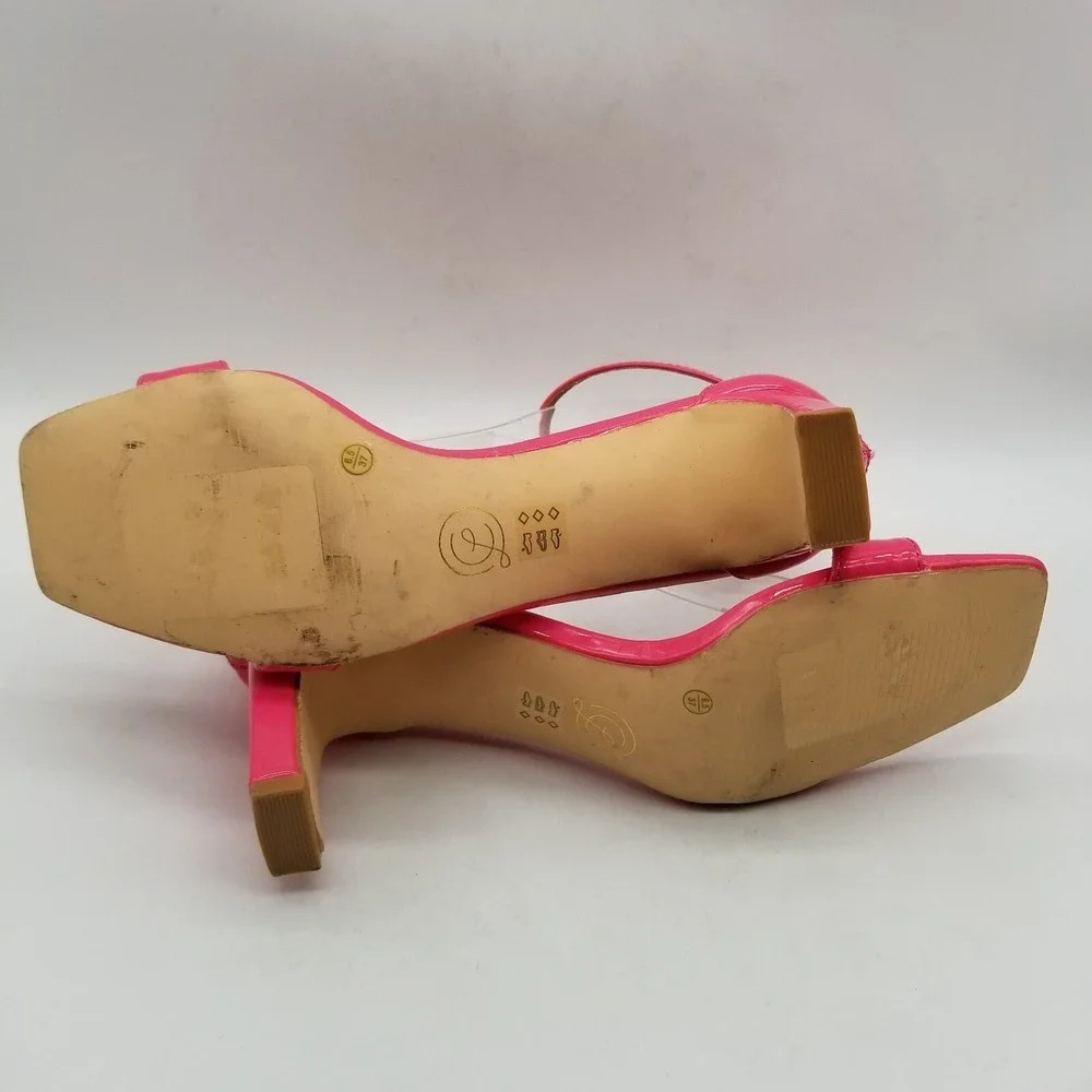 Chinese Laundry Women Pink Heel‎ Ankle Strap Sandals 6.5